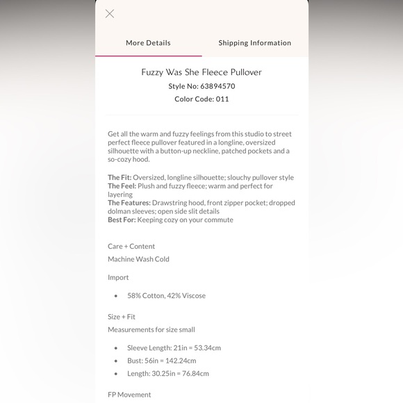 Free People Fuzzy Was She Fleece Pull Over - Picture 15 of 16